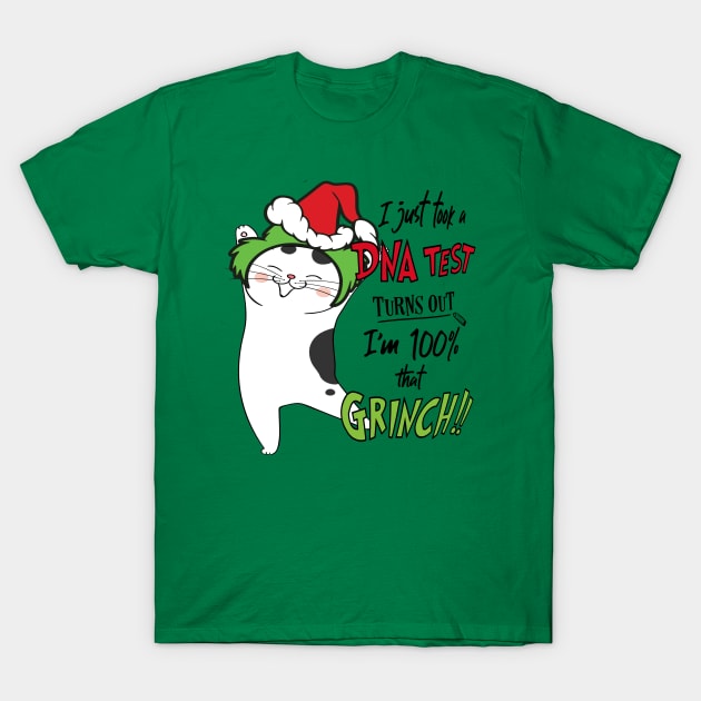 I Just Took A DNA Test Turns Out I'm 100% That Grinch Funny Ugly Christmas T-Shirt by albertperino9943
